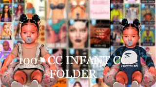 100  CC INFANT CC FOLDER  The Sims 4 [upl. by Roarke]