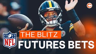 NFL Futures Best Bets from THE BLITZ  Russell Wilson Pass Yards amp George Pickens Receiving Yards [upl. by Lewej549]