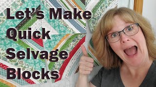 What to do with selvages Quick String Blocks Selvedge [upl. by Grove]