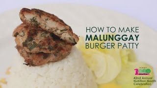 Malunggay Burger Patties [upl. by Akemat690]