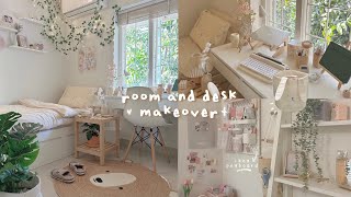 aesthetic room amp desk makeover 2023 ♡🧸🪴pinterest inspired [upl. by Winola]