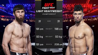 Magomed Ankalaev vs Johnny Walker 2 Full Fight  UFC Fight Of The Night [upl. by Palla467]