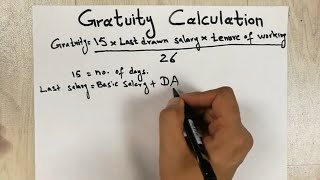 How to Find Out Gratuity  Gratuity Calculation Formula [upl. by Aicirtac]