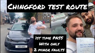 Chingford Driving Test Route  1st Time Pass [upl. by Munsey]