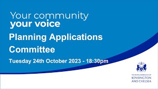 Planning Applications Committee  October 24th 2023 [upl. by Nolyar317]