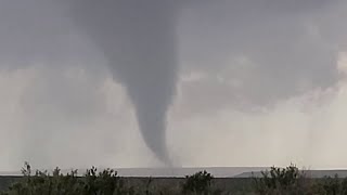 West Texas tornado caught on camera by multiple bystanders [upl. by Secilu]