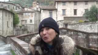 Gubbio Umbria Italy walk1 [upl. by Ainevuol]