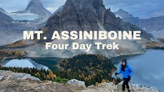 4 Days Backcountry Camping  Mt Assiniboine via Mt Shark Trailhead in the Fall [upl. by Raclima777]