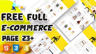 Ecommerce Premium Template Free download [upl. by Anelah]