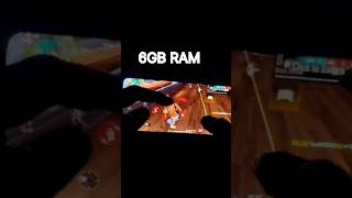 2GB RAM VS 6GB RAM FREE FIRE🔥 handcam GEMING TASTE shorts gaming viralvideo trending [upl. by Eyma]