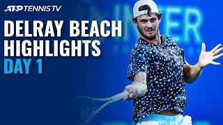 Paul Querrey Advance Korda Gets First Win on Home Soil  Delray Beach 2021 Highlights Day 1 [upl. by Nerradal410]