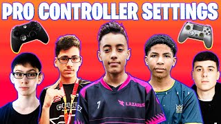 Controller Settings of Pro Fortnite Players Wolfiez Unknown Army Sway Innocents Letshe Razorx [upl. by Saber]