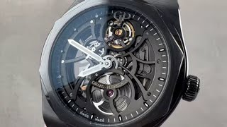 GirardPerregaux Laureato Skeleton Black Ceramic 810153200132A GirardPerregaux Watch Review [upl. by Jerrie7]