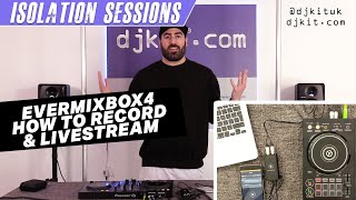 How to record amp live stream DJ sets  EvermixBox4  iOS  Android HACKS TheRatcave [upl. by Wu429]