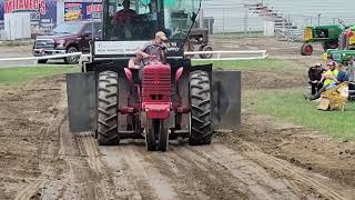 2024 Stoneboro Fair Antique Pull 6500 Division II Farmall M [upl. by Banquer]