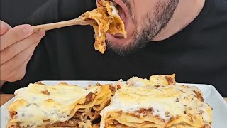 LASAGNA ASMR EATING SOUNDS [upl. by Nirek181]