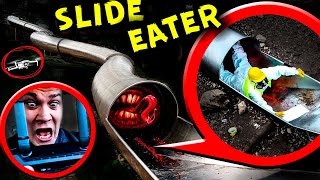 SLIDE EATER EAT HIM  My Drone Caught It on Camera  The Slide Eater Where People Disappear [upl. by Nwahsram]