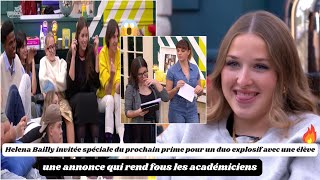 Star Academy  Helena Bailly invitée spéciale du prochain prime pour un duo explosif avec une élève [upl. by Mensch]