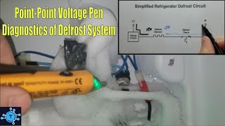 39  Refrigerator Defrost System PointtoPoint Diagnostics using NCV Voltage Pen [upl. by Abbot904]