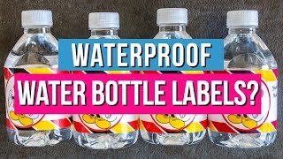 Waterproof Water Bottle Labels Which Way is Best [upl. by Akemehs]