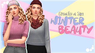 WINTER BEAUTY  The Sims 4  Create a Sim   CC list amp Sim download [upl. by Melisande]