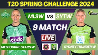 Live Melbourne Stars Women vs Sydney Thunder Women Match Live Cricket Match Today  MLSW vs STYW [upl. by Andrel845]