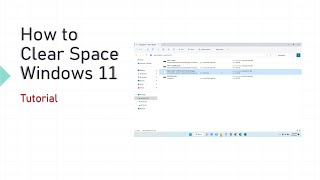 How to clear space on windows 11 [upl. by Polky]