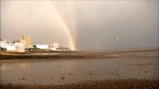 3 rainbows think its called a reflection rainbow [upl. by Rap872]