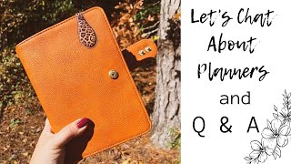 Lets chat about planners and Q amp A [upl. by Cathie695]