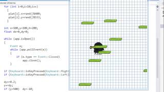 Lets make 16 games in C Doodle Jump [upl. by Ybhsa393]