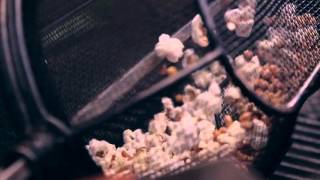 Popcorn on a BBQ using the Weber Rotisserie Mesh Basket [upl. by Doone50]