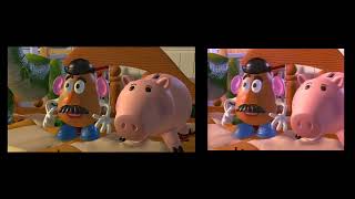 Toy Story Widescreen vs Full Screen Buzz Flies [upl. by Sicular]