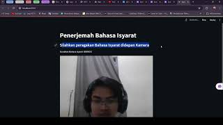 Demonstrasi dan Cara Kerja Program Penerjemah Bahasa Isyarat BISINDO dengan MediaPipe dan Streamlit [upl. by Nobell168]