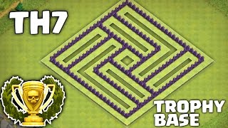 COC TH7 TROPHY BASE 2017 [upl. by Yruy]