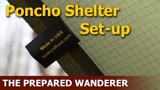 Bushcraft Outfitters MEST Poncho Shelter For Bushcraft Survival Bugging Out [upl. by Arrakat114]