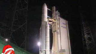 Ariane 5 Launch of HOT BIRD 9 and W2M [upl. by Ylatfen]