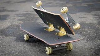 WE INVENTED A COLLAPSIBLE DOUBLE SKATEBOARD [upl. by Luebke]