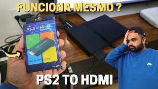 COMO LIGAR SEU PS2 NO MONITOR ou TV com CABO HDMI PS2 TO HDMI [upl. by Wyon]