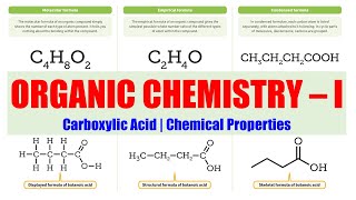 44 Carboxylic Acid Chemical Properties  Organic Chemistry 01  BPharm 2nd Sem  Carboxylic Acid [upl. by Sandy]