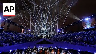 WATCH Best photos from the Paris Olympics opening ceremony [upl. by Nemhauser299]