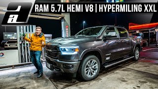 ÜBER 1200km mit EINEM Tank im RAM 1500 mit 57 Liter HEMI V8  HYPERMILING [upl. by Moonier]