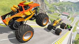 Monster Truck Madness  HighFlying Jumps amp Epic Crashes [upl. by Nnylrats488]