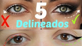 Tips de delineado DE OJOS PARA párpado caído o encapotados paso a paso [upl. by Aikemehs]