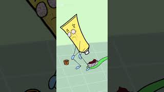 Toothpaste toothbrush 💩funny cartoon for kids kids funny animation [upl. by Margaretta]