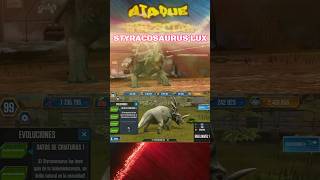 STYRACOSAURUS LUX Golpe Especial de 78 PUNTOS EN JURASSIC WORLD THE GAME [upl. by Greenwell335]