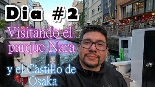 PARQUE NARA  CASTILLO OSAKA DOTONBORI  Viaje A Japón Dia  2 [upl. by Ellecrag]