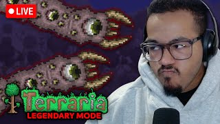 CHILLING amp FIGHTING SOME WORMS  Terraria Legendary Mode [upl. by Jonny]