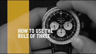 Breitling  How to Use the Slide Rule  RULE OF THREE [upl. by Dominic]