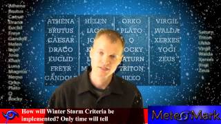 Weather Channel Names Winter Storms for 2012  2013  What do you think [upl. by Noevart553]