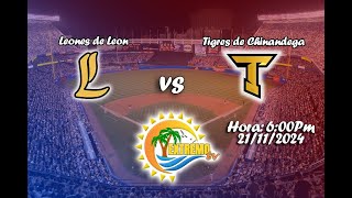 Leones de Leon vs Tigre de Chinandega  LBPN Nicaragua BASEBALL [upl. by Navert752]